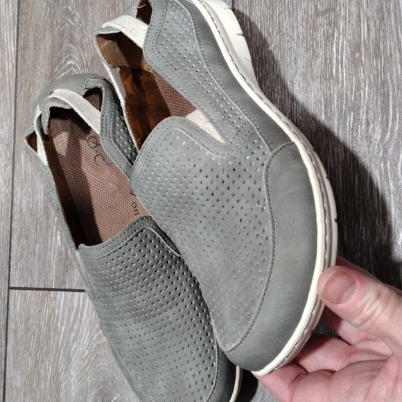 B.O.C. grey perforated material loafers. Size 8.5 - Picture 3 of 11